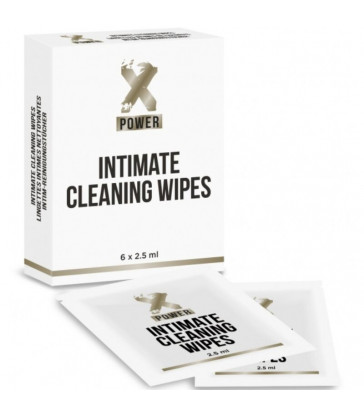 XPOWER - INTIMATE CLEANING WIPES TOALLITAS LIMPIEZA INTIMA - 6 UNIDADES